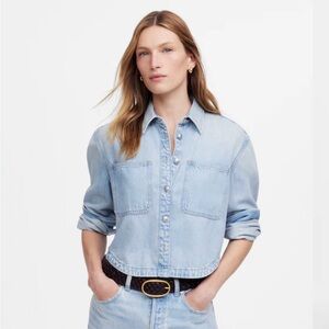 Madewell Jean jacket cropped light wash (airy denim)- tags still on!